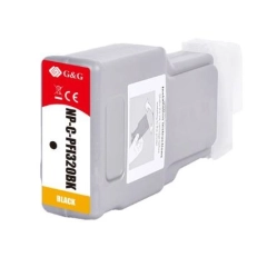 TB Blekkpatron PFI-320BK Sort (300ml), erstatter Canon 2890C001