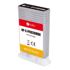 TB Blekkpatron PFI-030MBK Matt Sort (55ml), erstatter Canon 3488C001